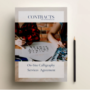 On-Site Calligraphy Services Agreement